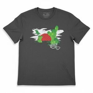 Nike Cactus Shoes Desert Sunset Dark Gray Men's Medium Casual Summer T-Shirt